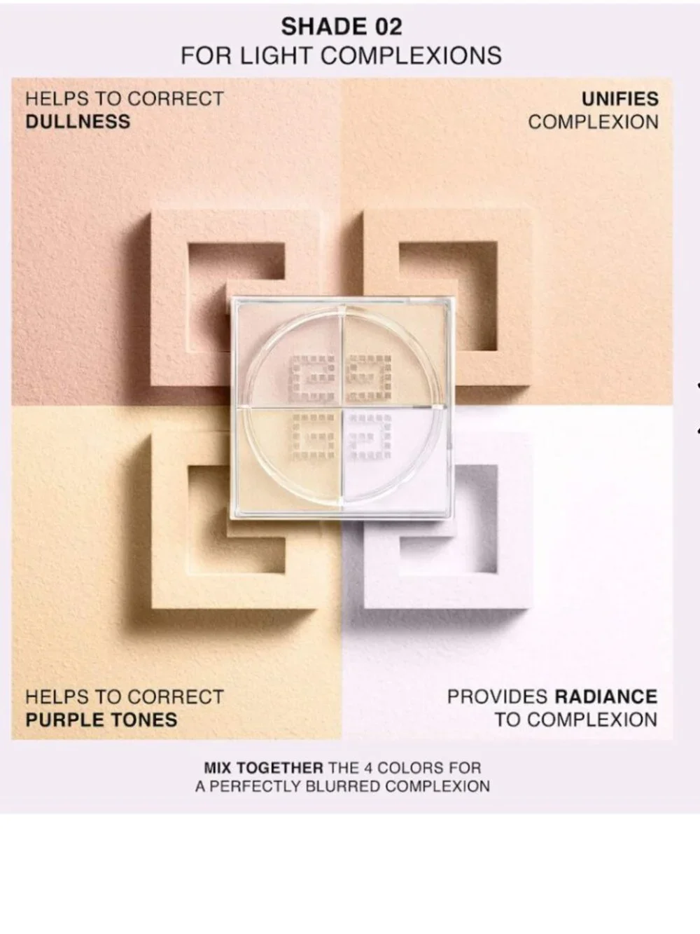 Givenchy 02 Satin Blanc - Prisme Libre Illuminating & Color Correcting Powder